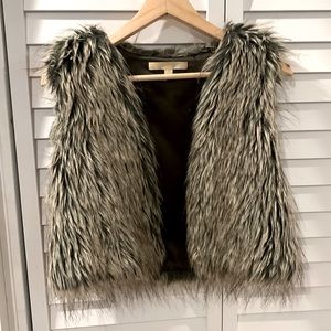 crop fur vest
